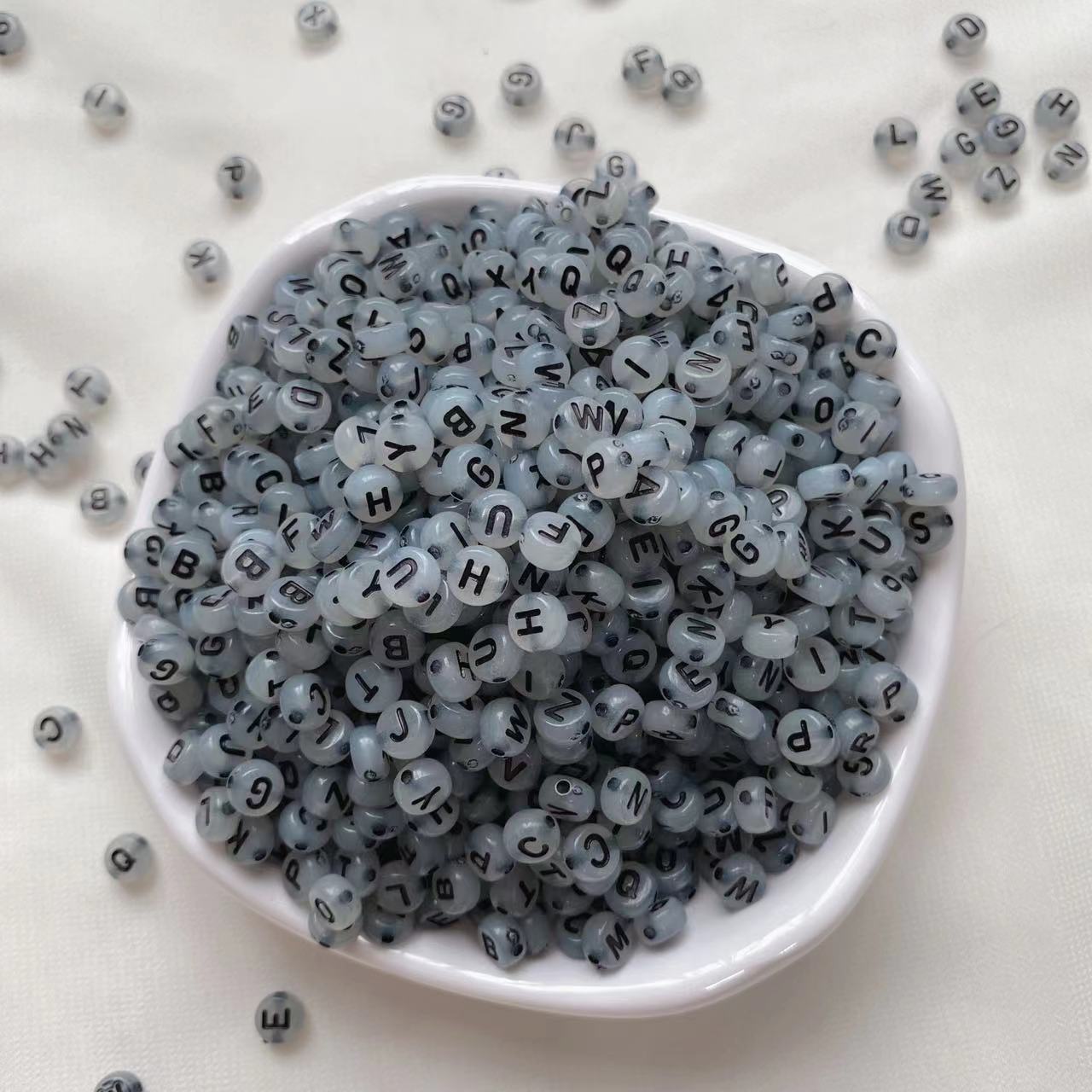Letter Beads for DIY Pen Keychain Bracelet Making