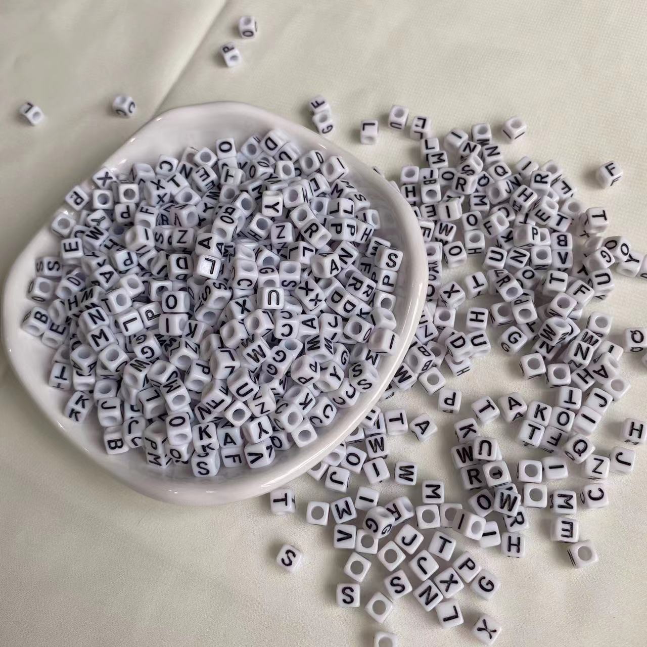 Letter Beads for DIY Pen Keychain Bracelet Making