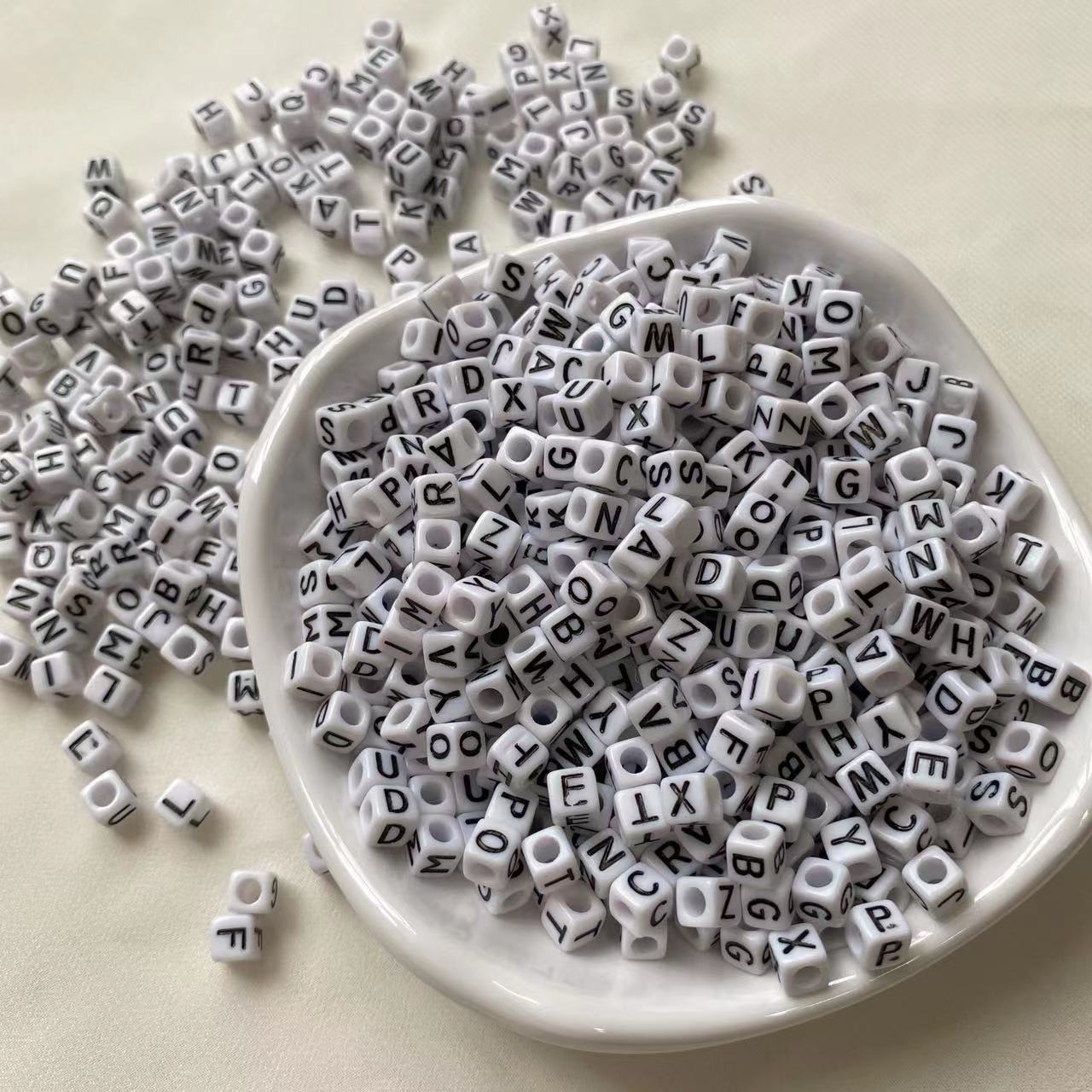 Letter Beads for DIY Pen Keychain Bracelet Making