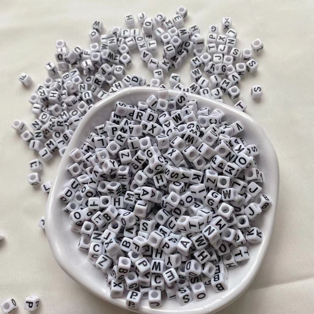 Letter Beads for DIY Pen Keychain Bracelet Making