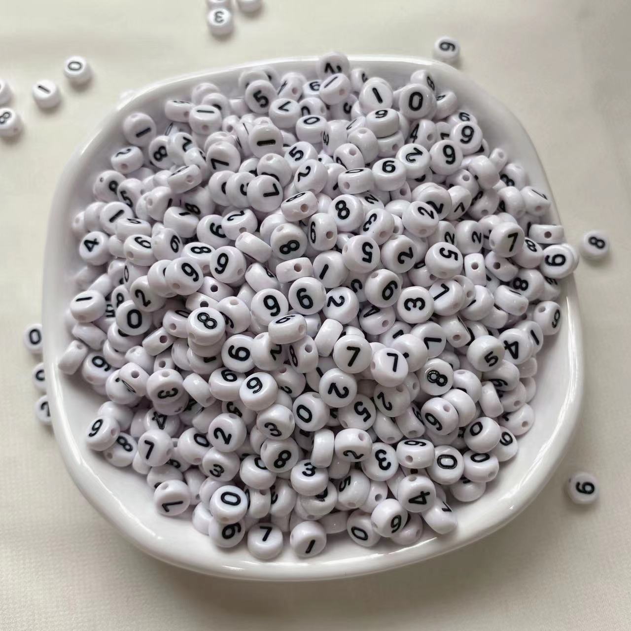 Letter Beads for DIY Pen Keychain Bracelet Making