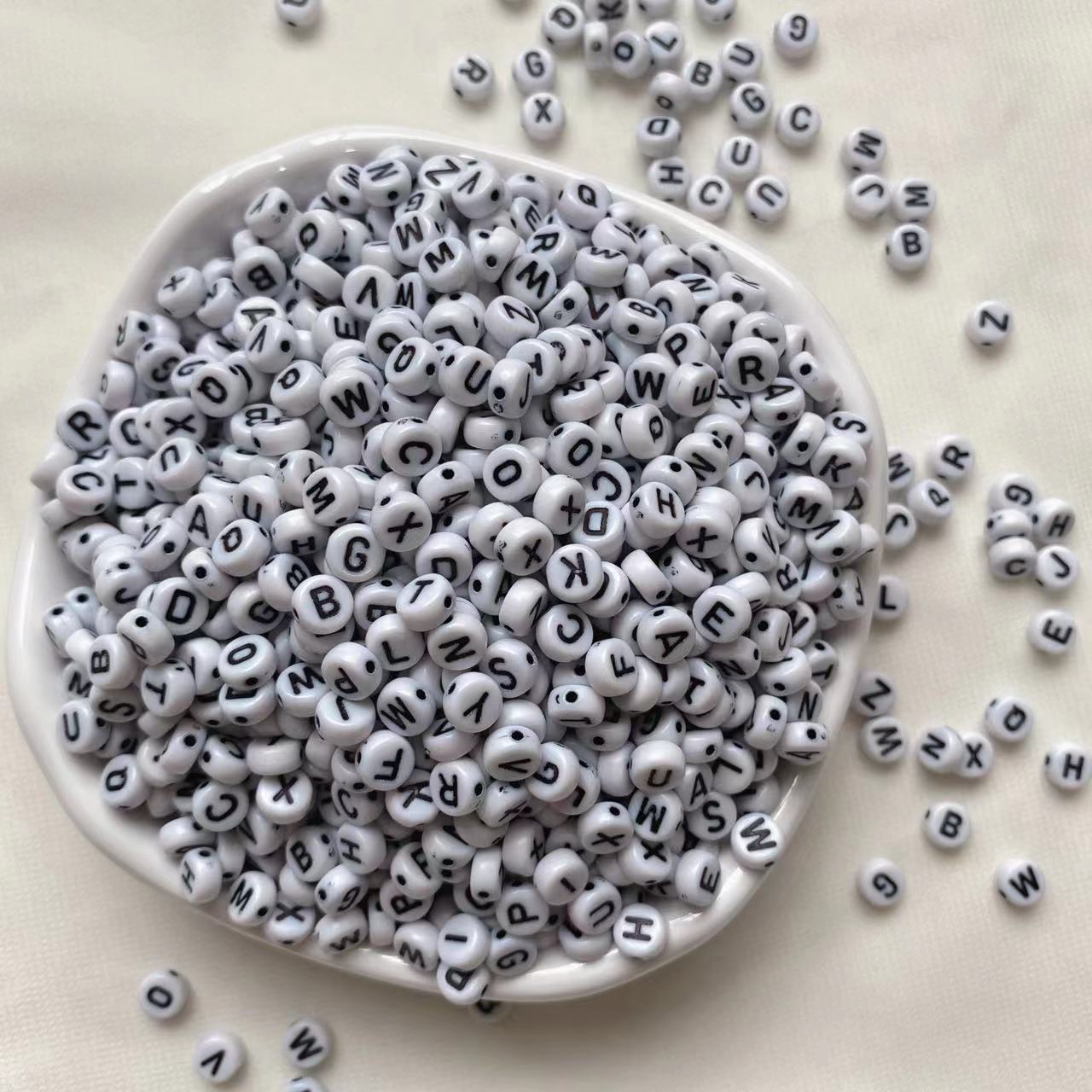Letter Beads for DIY Pen Keychain Bracelet Making