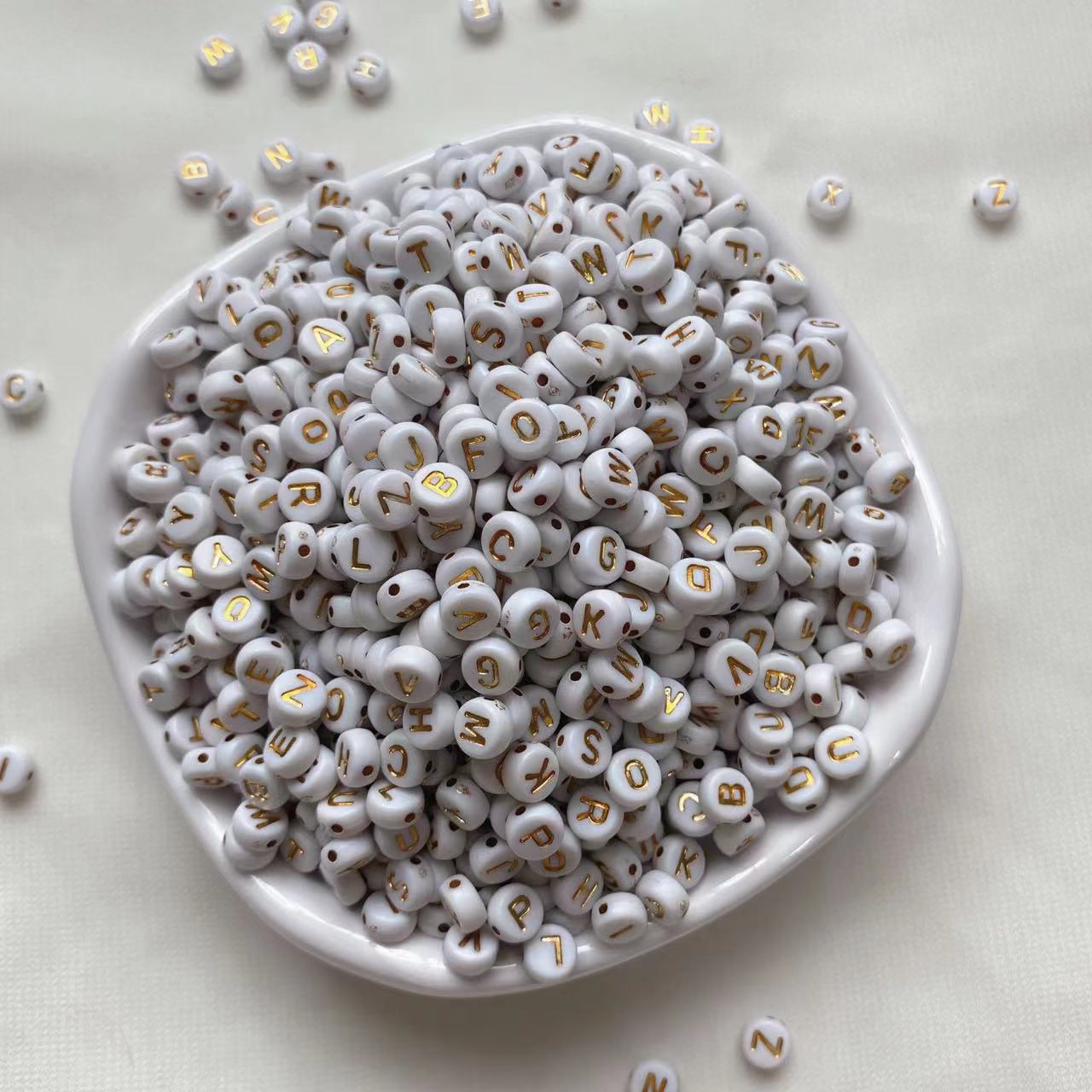 Letter Beads for DIY Pen Keychain Bracelet Making