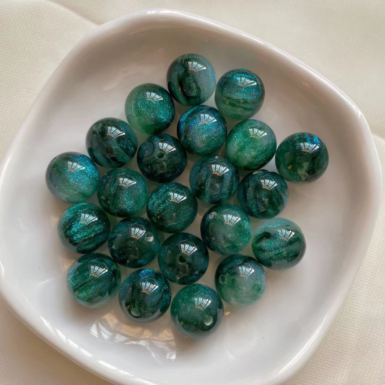 Round Shiny Beads DIY Beads for Pen Decor DIY