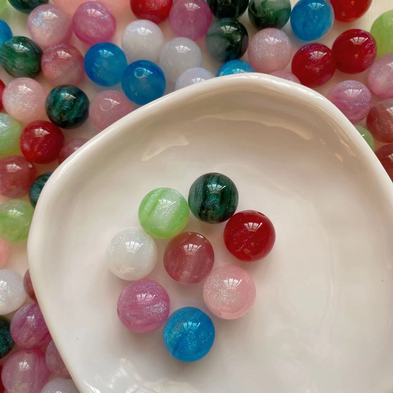 Round Shiny Beads DIY Beads for Pen Decor DIY