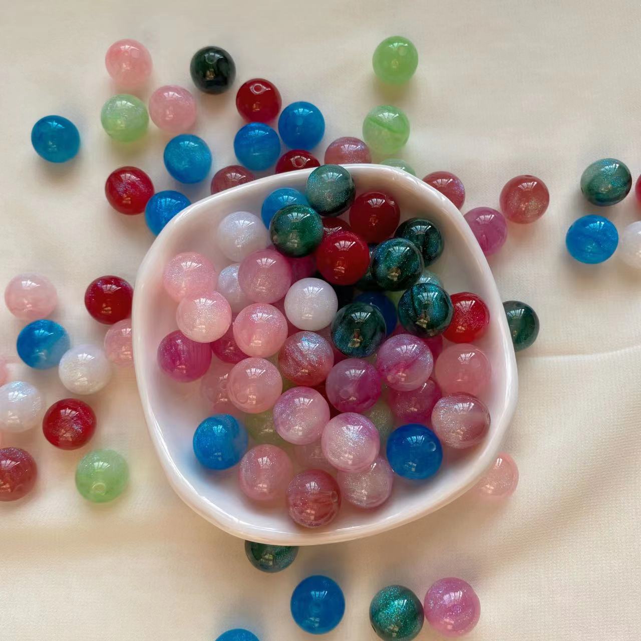 Round Shiny Beads DIY Beads for Pen Decor DIY