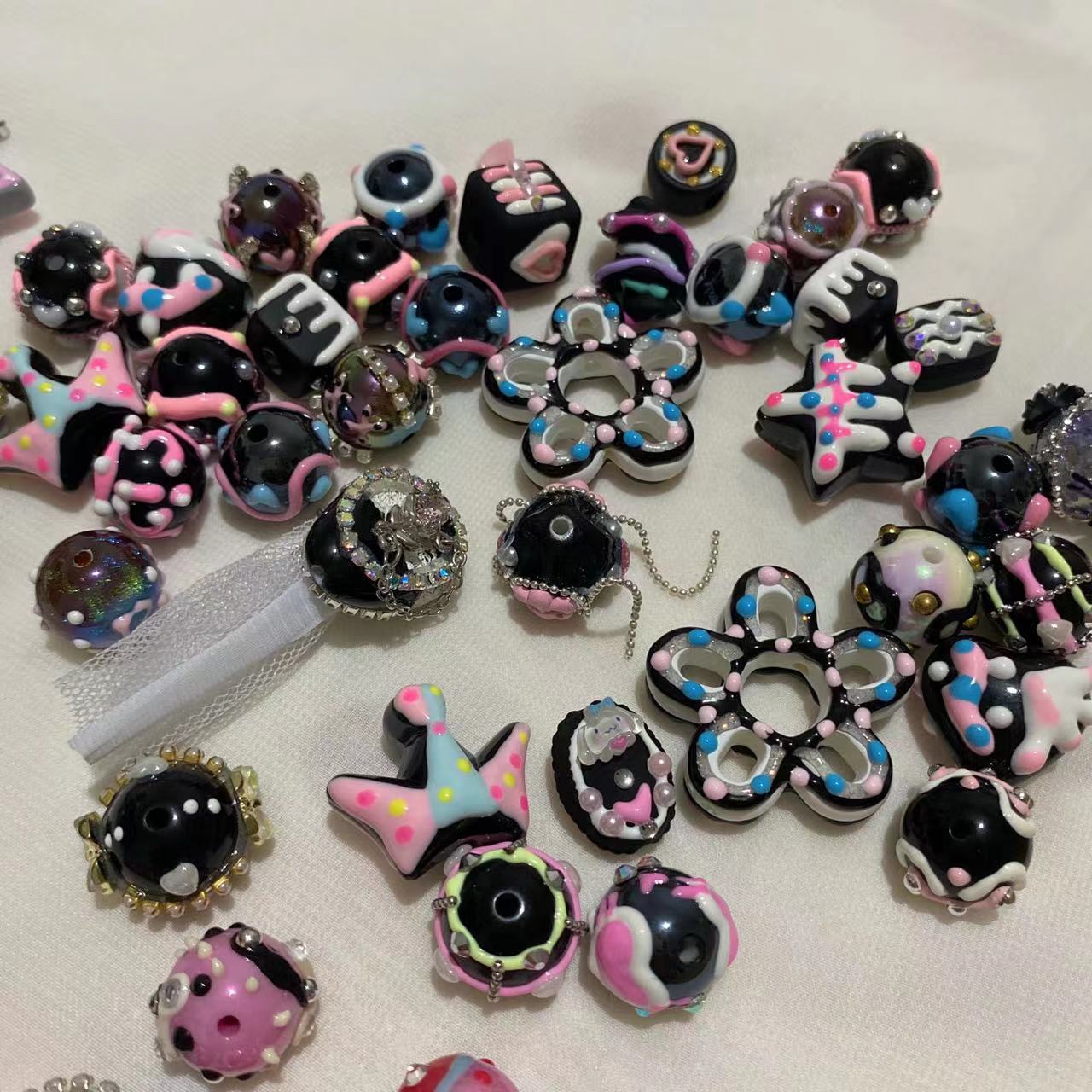 Handmade Handpainted Beads Mix Platter