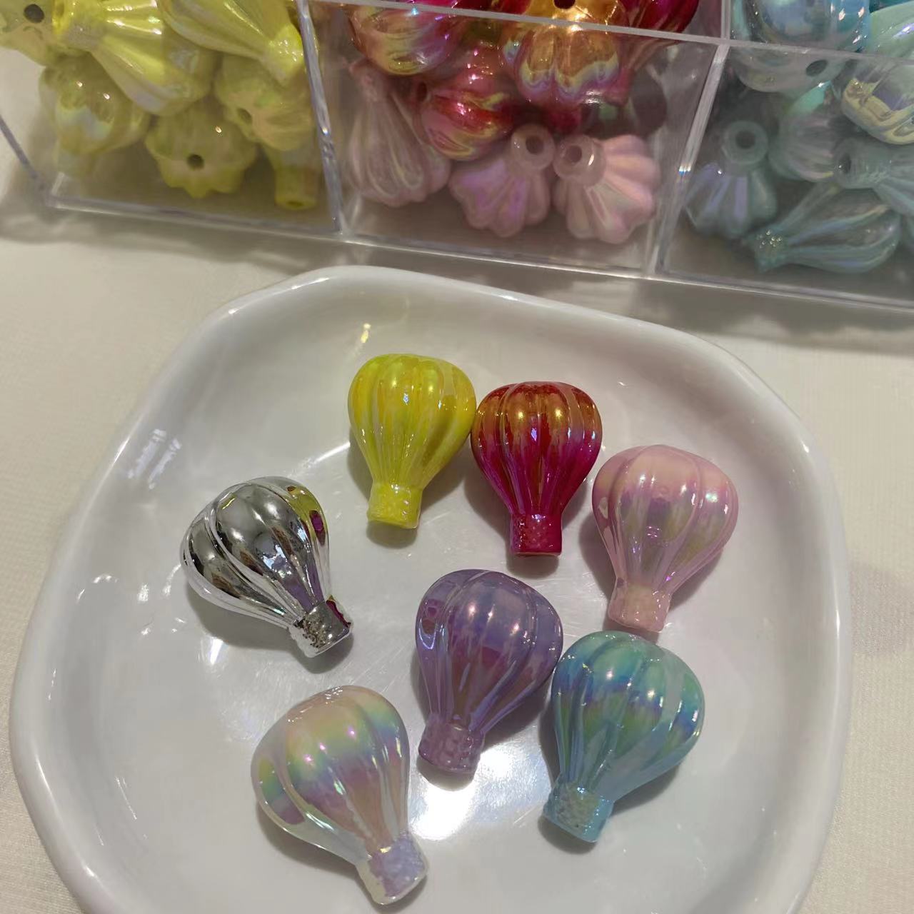 Transparent Colorful Hot Air Balloon DIY Beads