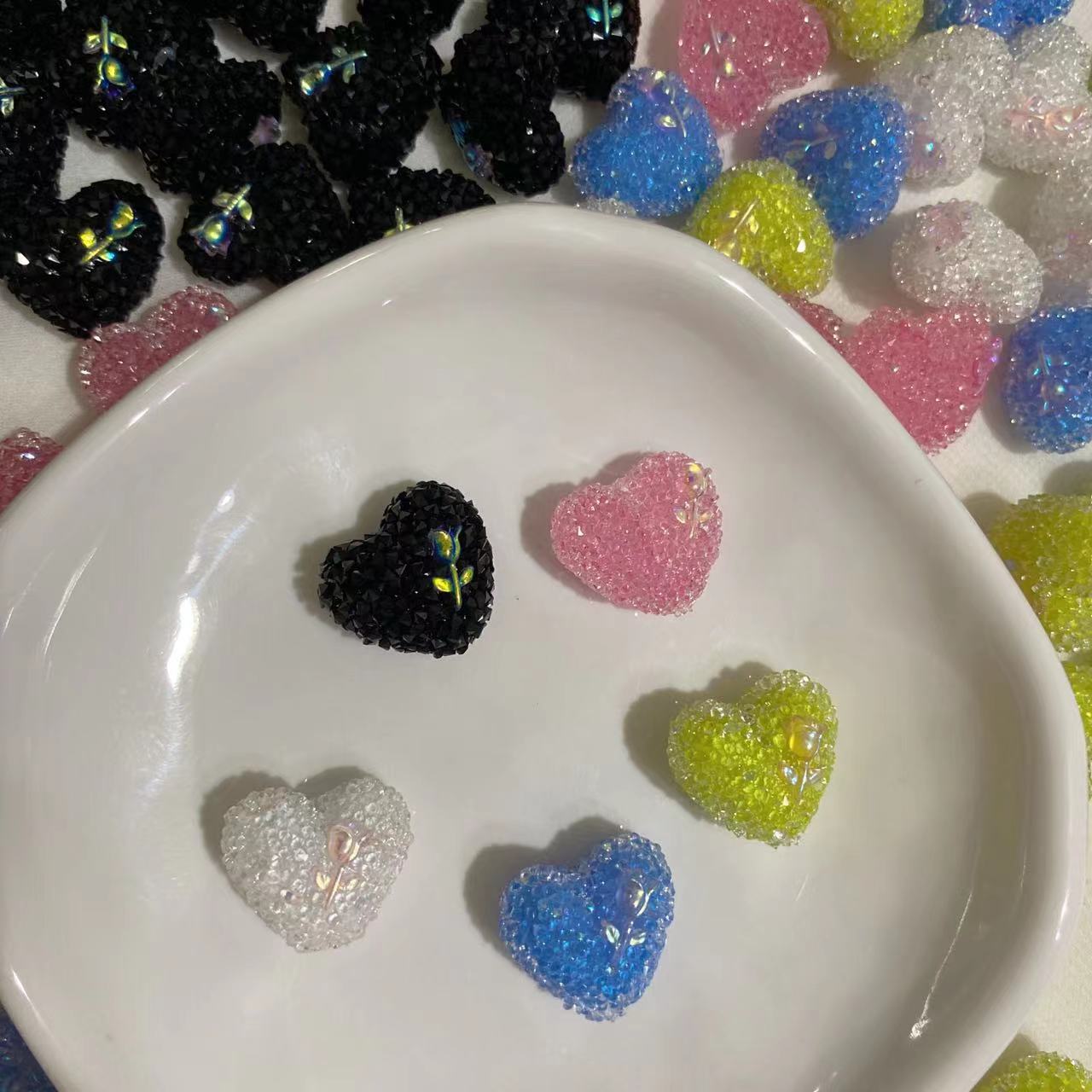 Heart Sugar DIY Beads Pen Decor
