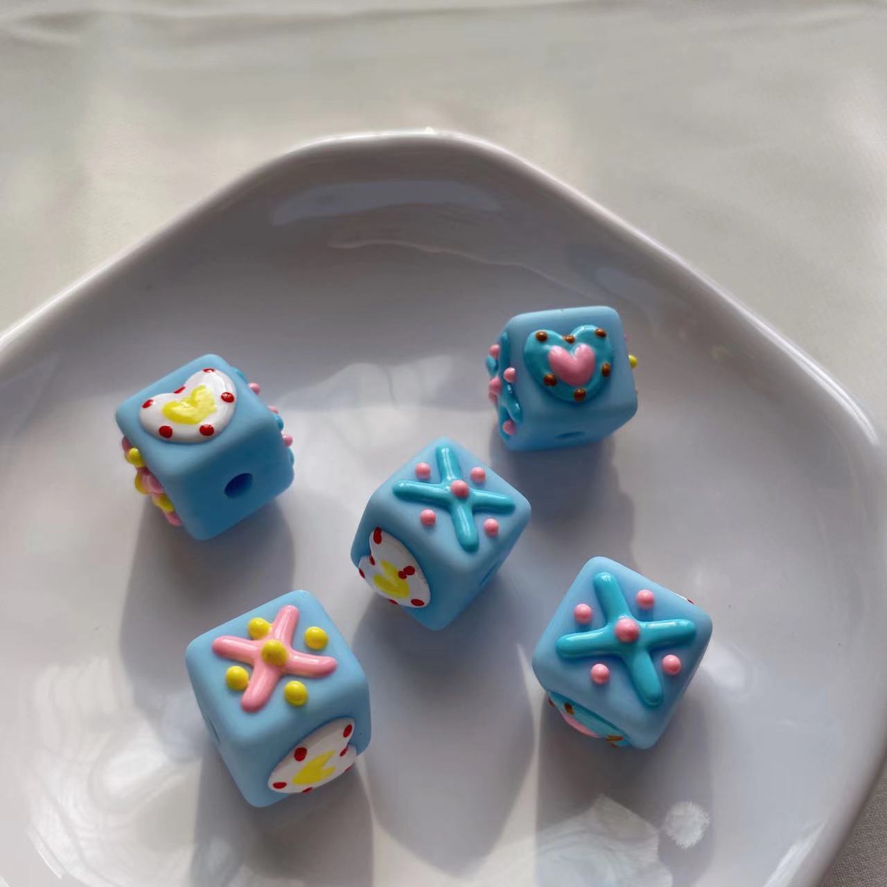 Colorful Handpainted DIY Beads Craft