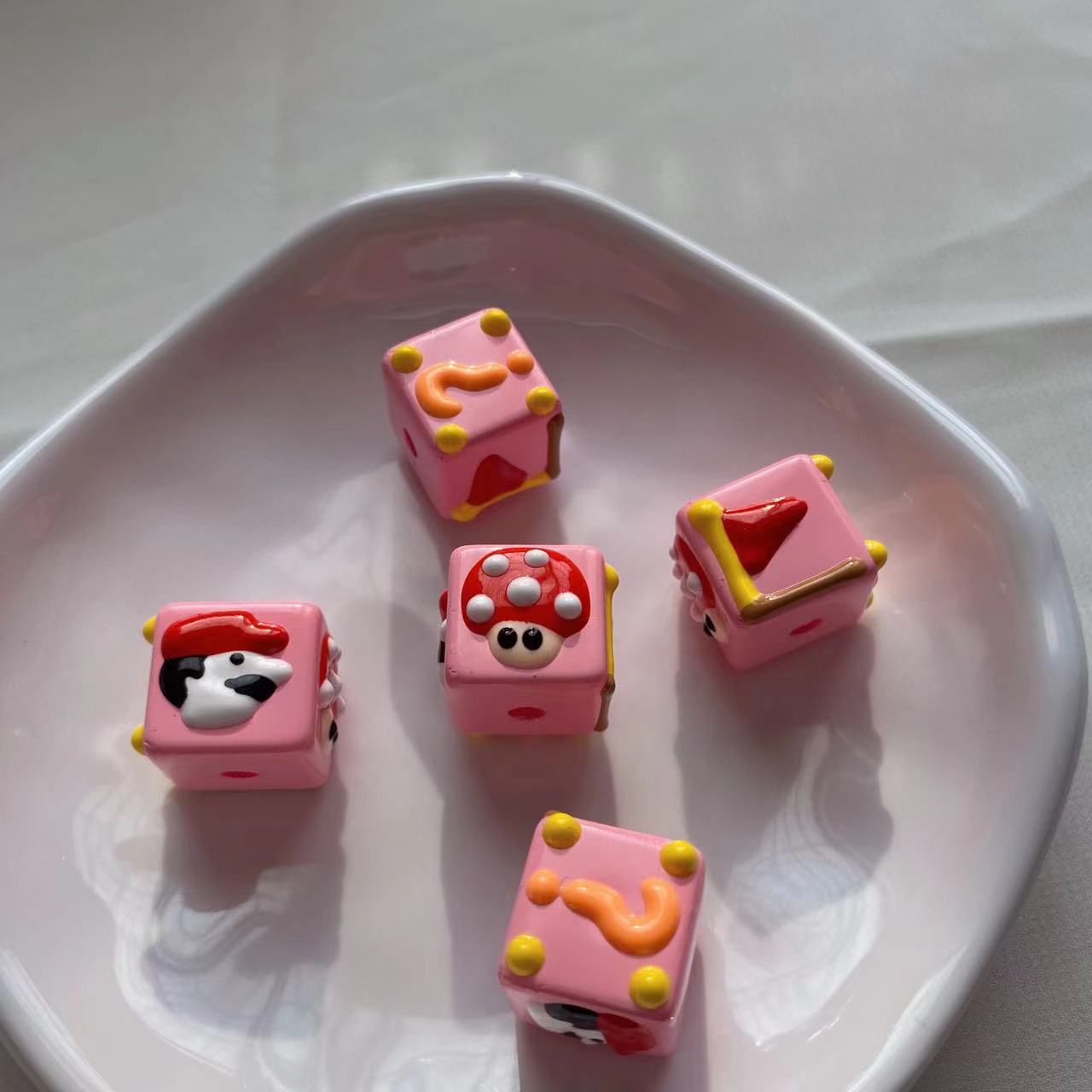Colorful Handpainted DIY Beads Craft