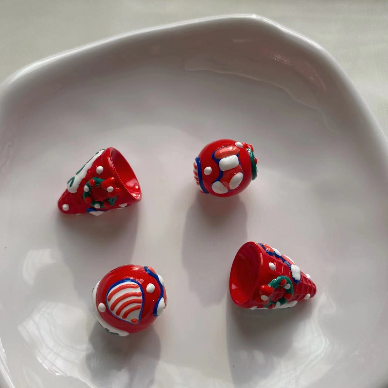 Colorful Handpainted DIY Beads Craft