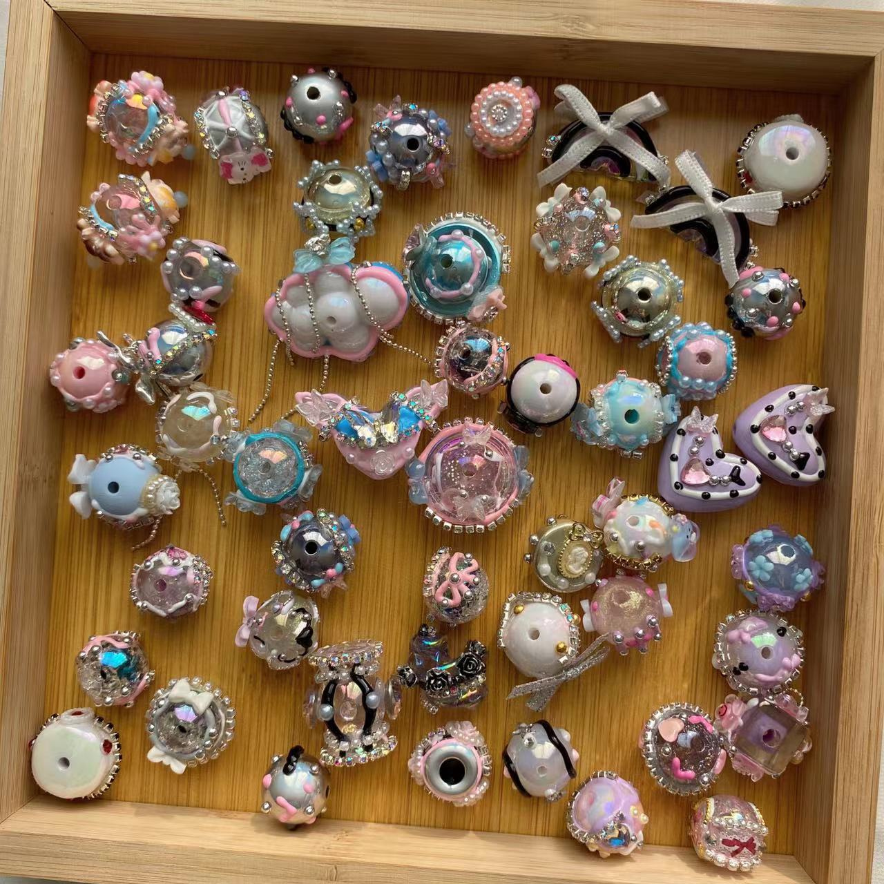 Handmade Handpainted Beads Mix Platter
