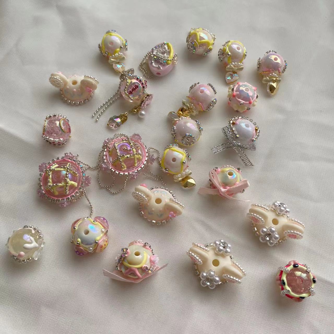 Handmade Handpainted Beads Mix Platter