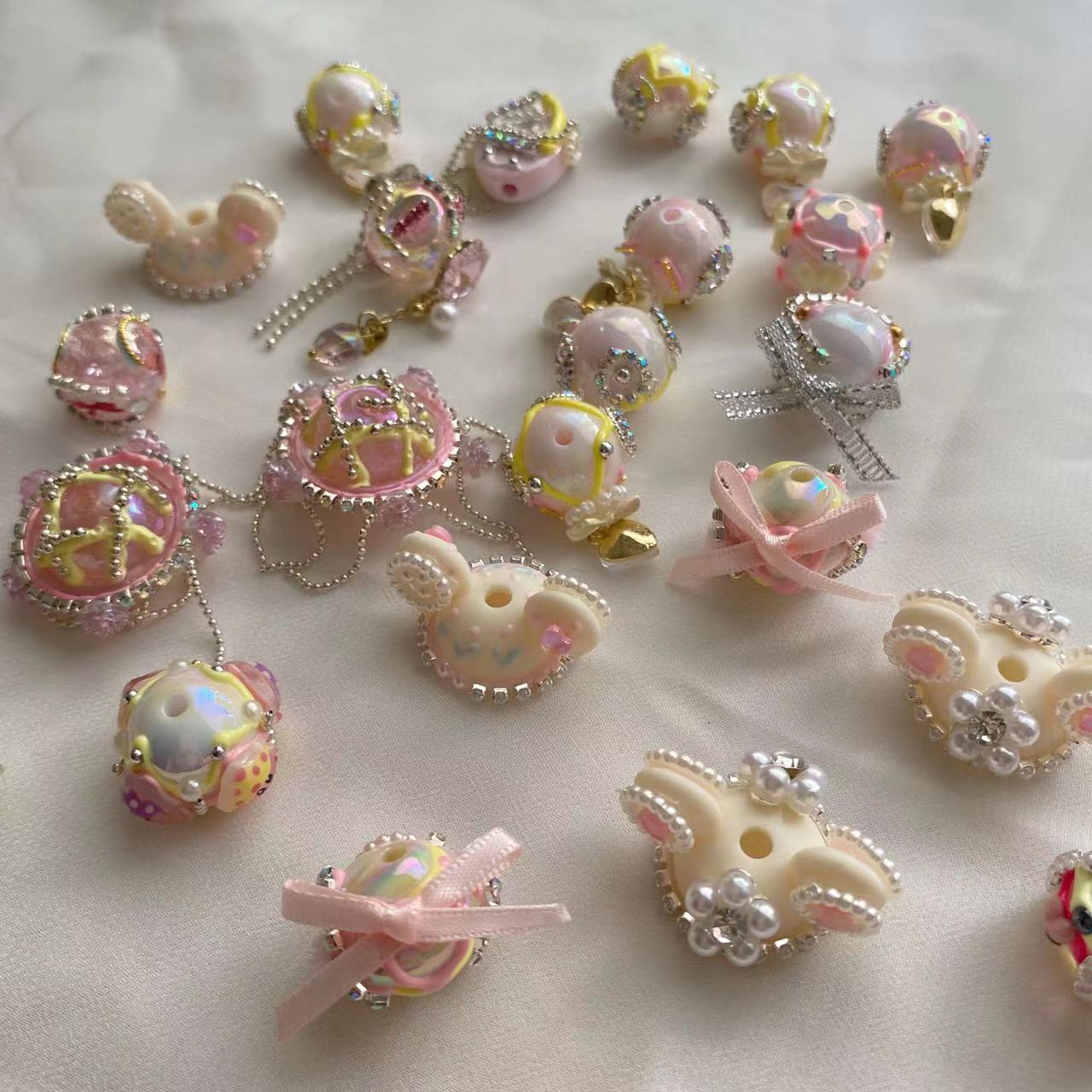 Handmade Handpainted Beads Mix Platter