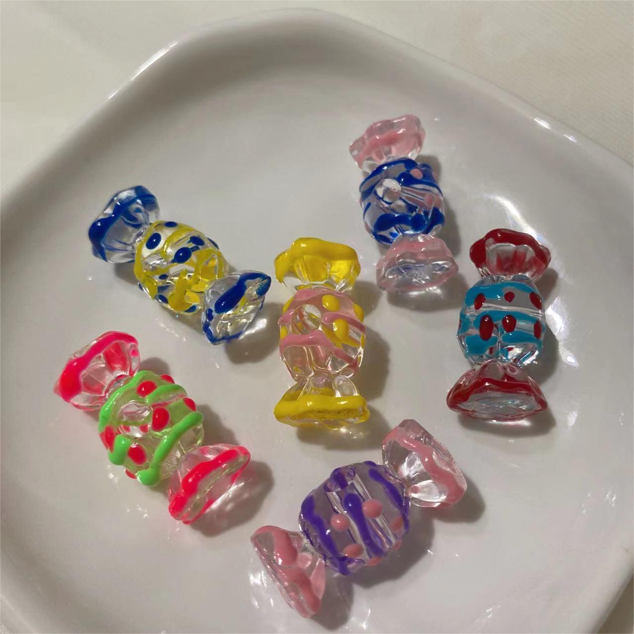 Handpainted Clear Beads DIY Pen Decor