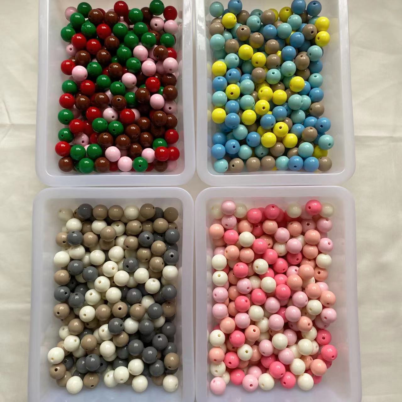 16mm Acrylic Round Beads Mix