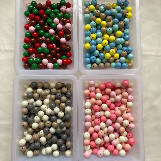 16mm Acrylic Round Beads Mix