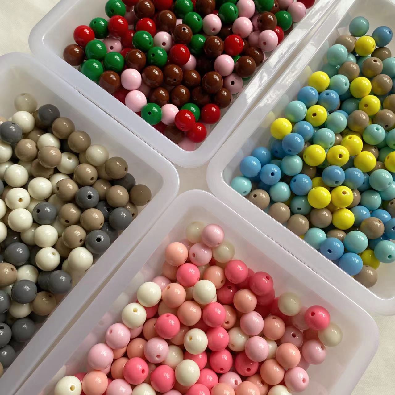 16mm Acrylic Round Beads Mix