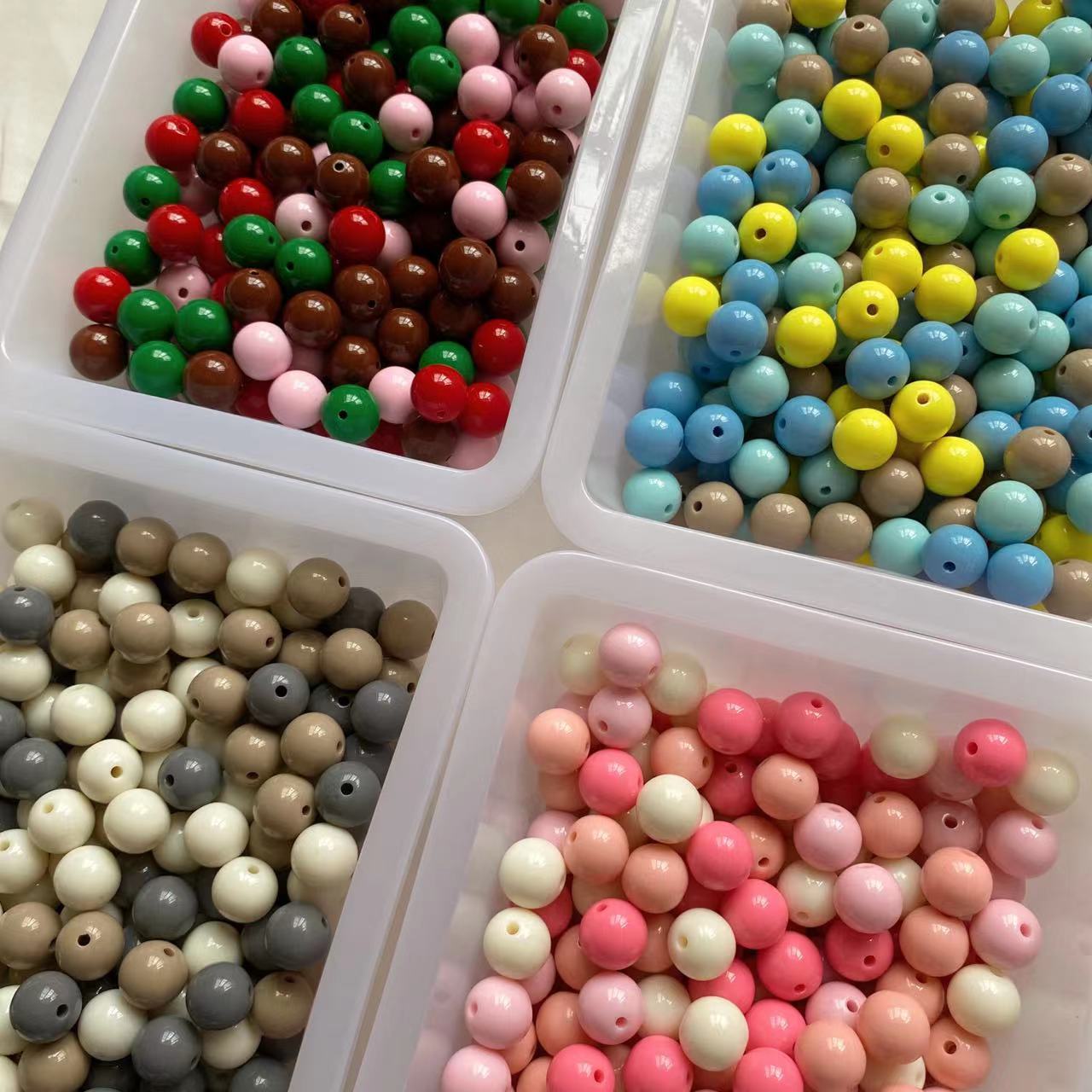 16mm Acrylic Round Beads Mix
