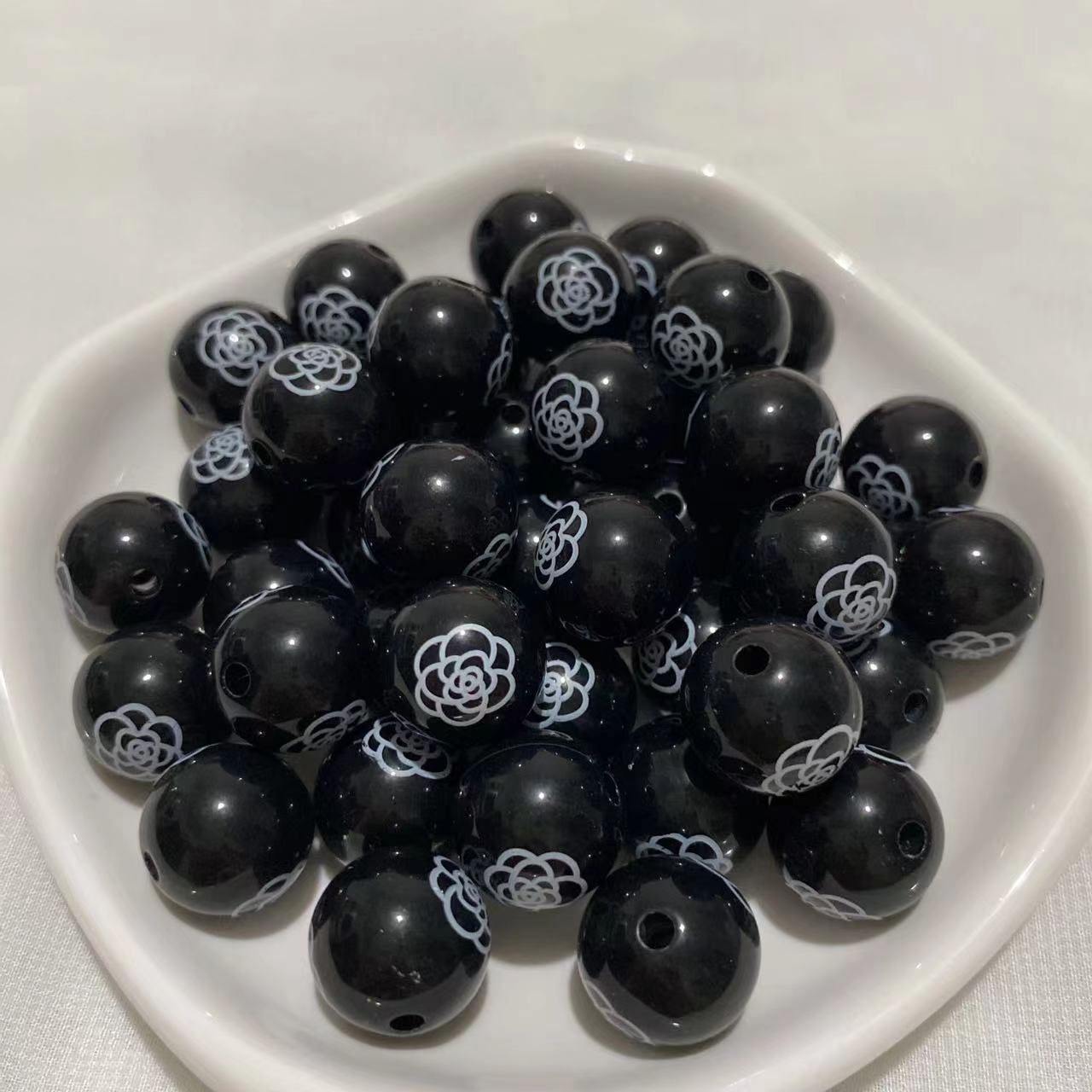 CC Designer Acrylic Round Beads DIY