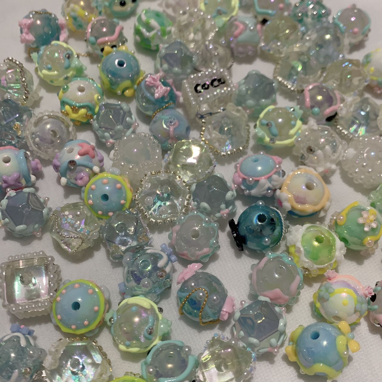 Handmade Handpainted Beads Mix Platter