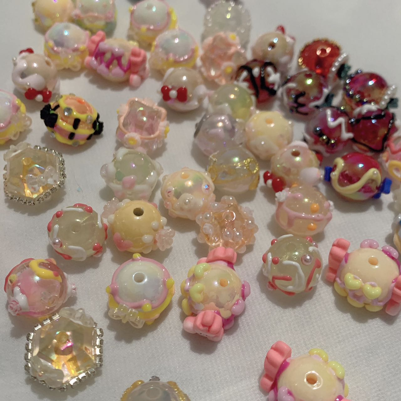 Handmade Handpainted Beads Mix Platter