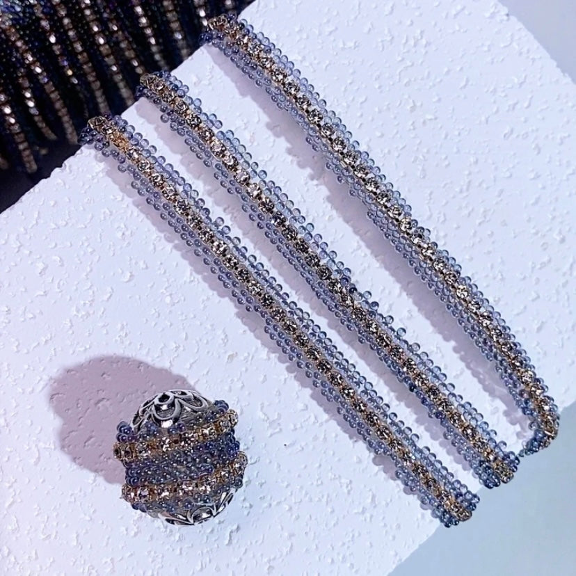 Adhesive Resin with Rhinestone Tapes for Fancy Beads DIY Materials