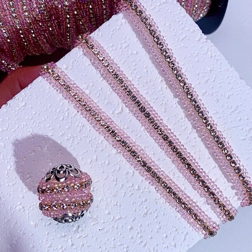 Adhesive Resin with Rhinestone Tapes for Fancy Beads DIY Materials