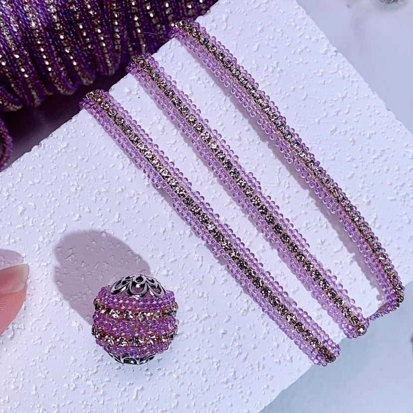 Adhesive Resin with Rhinestone Tapes for Fancy Beads DIY Materials