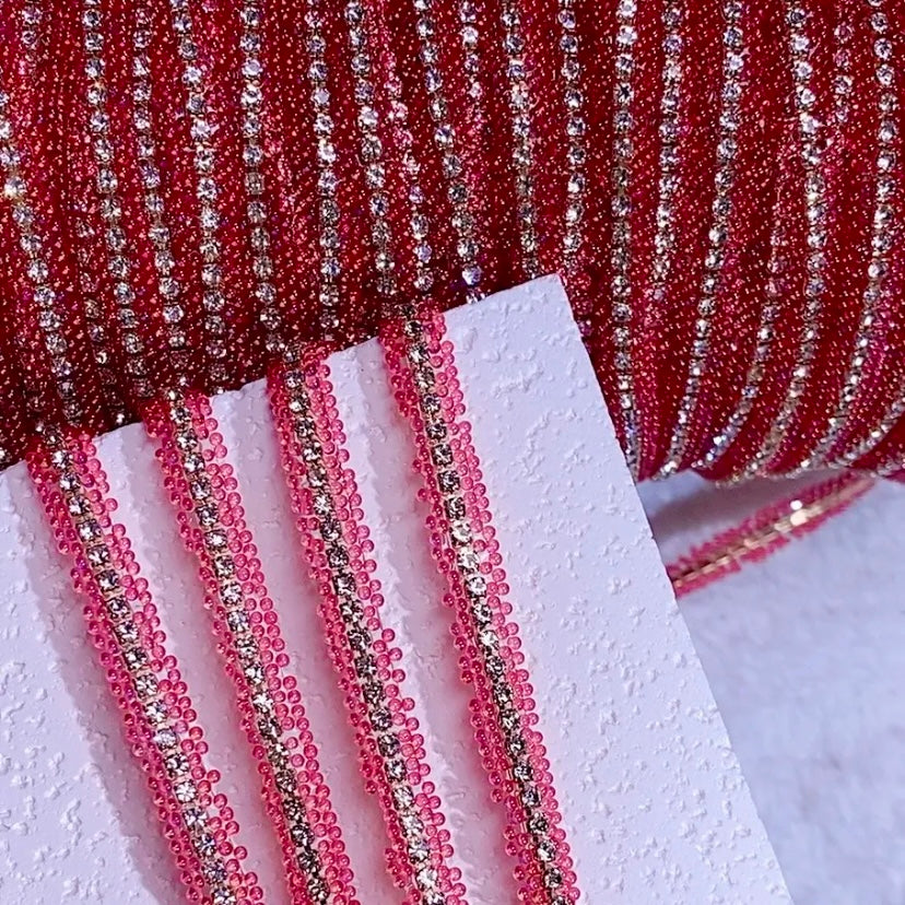 Adhesive Resin with Rhinestone Tapes for Fancy Beads DIY Materials