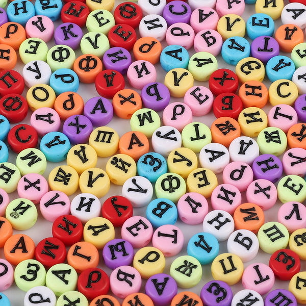 Acrylic Letter Number Beads Charms