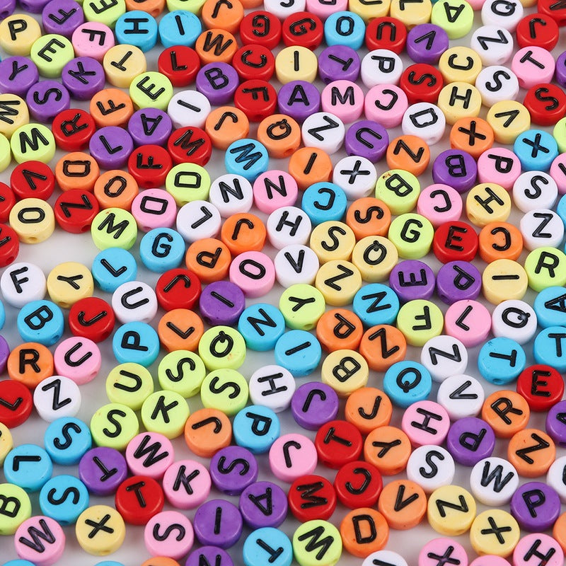 Acrylic Letter Number Beads Charms