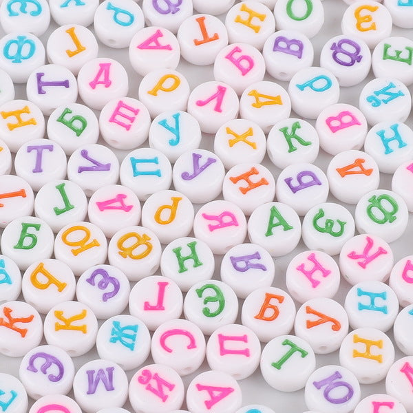 Acrylic Letter Number Beads Charms
