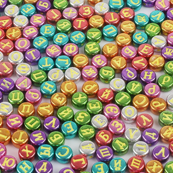 Acrylic Letter Number Beads Charms