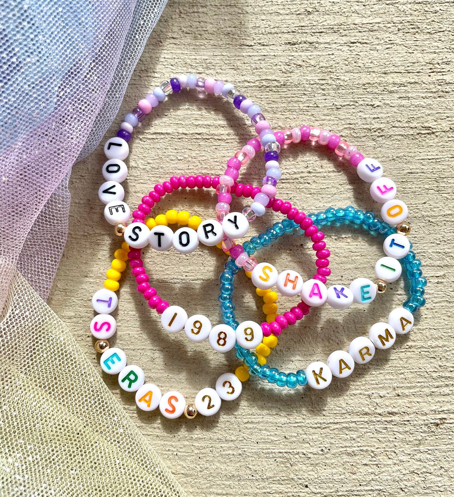 Handmade Taylor ERAS Friendship Seed Beads Bracelets