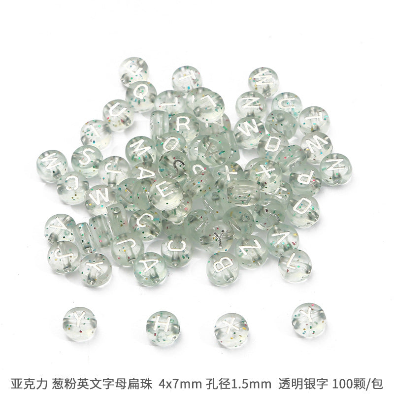 Acrylic Letter Number Beads Charms