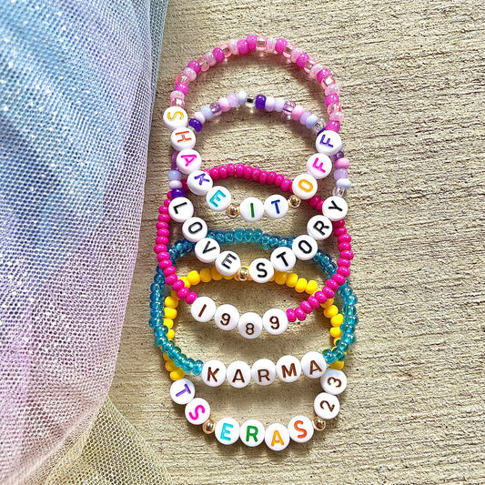 Handmade Taylor ERAS Friendship Seed Beads Bracelets