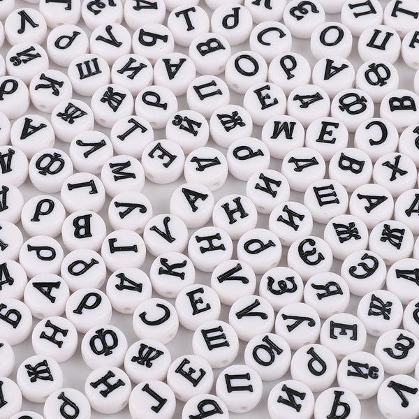 Acrylic Letter Number Beads Charms