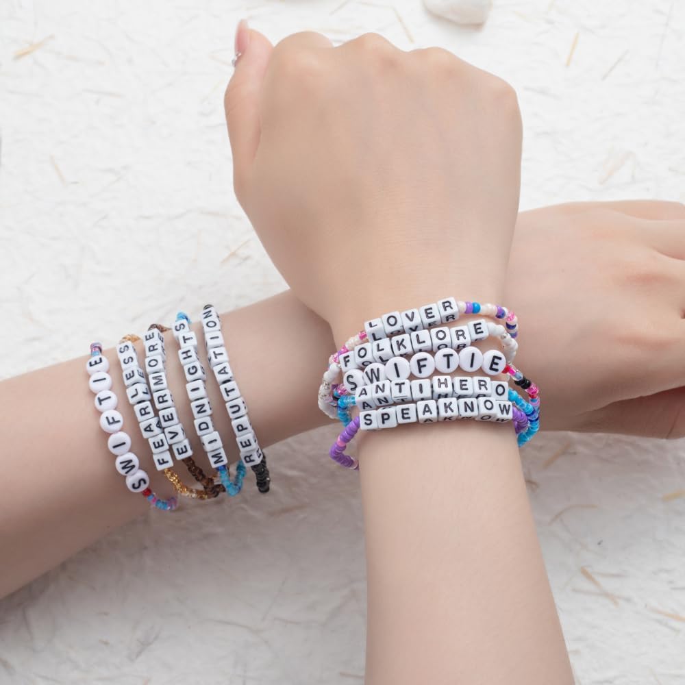10pcs/set Bracelets TS Friendship Bracelets for Eras Tour