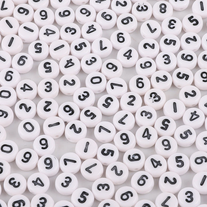 Acrylic Letter Number Beads Charms