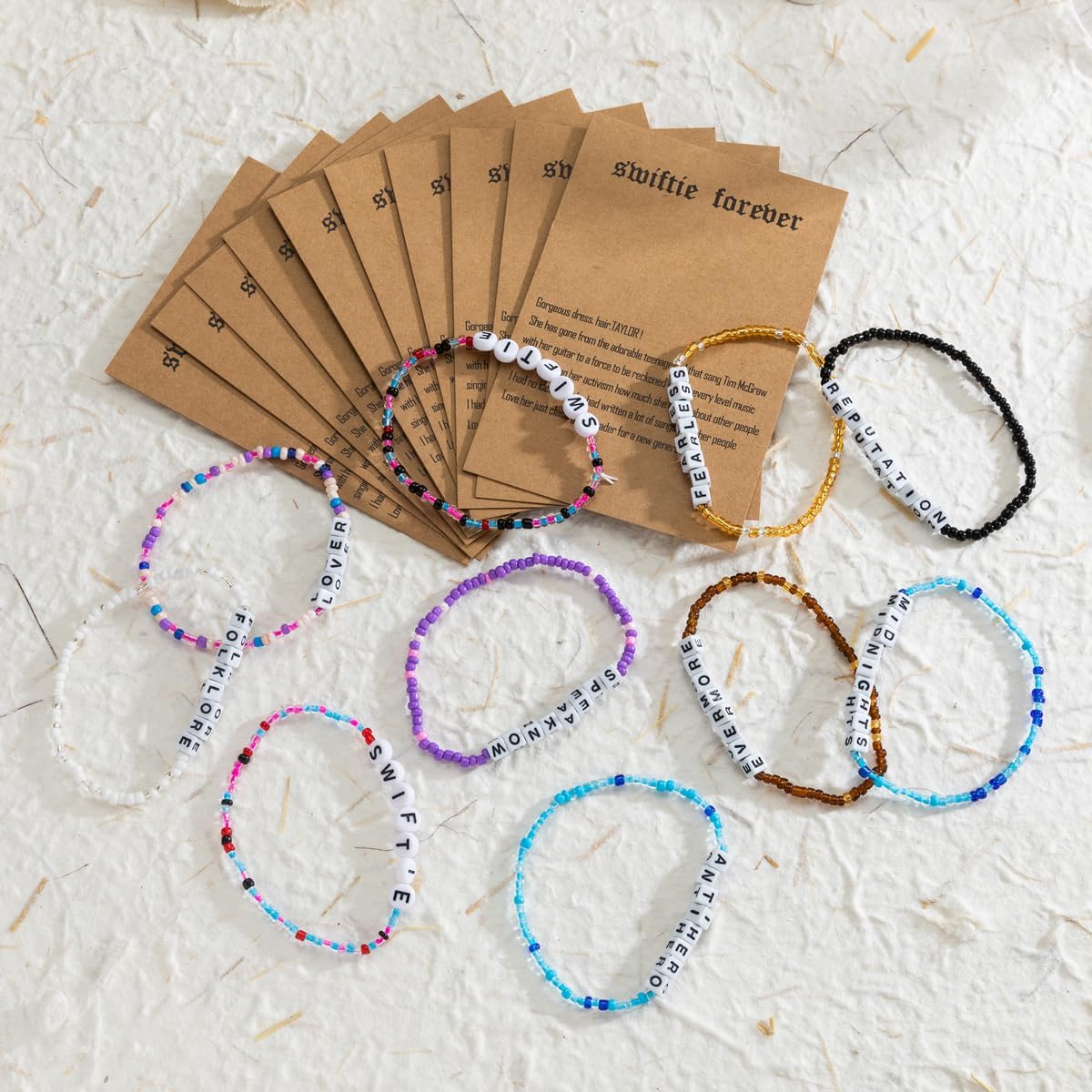 10pcs/set Bracelets TS Friendship Bracelets for Eras Tour