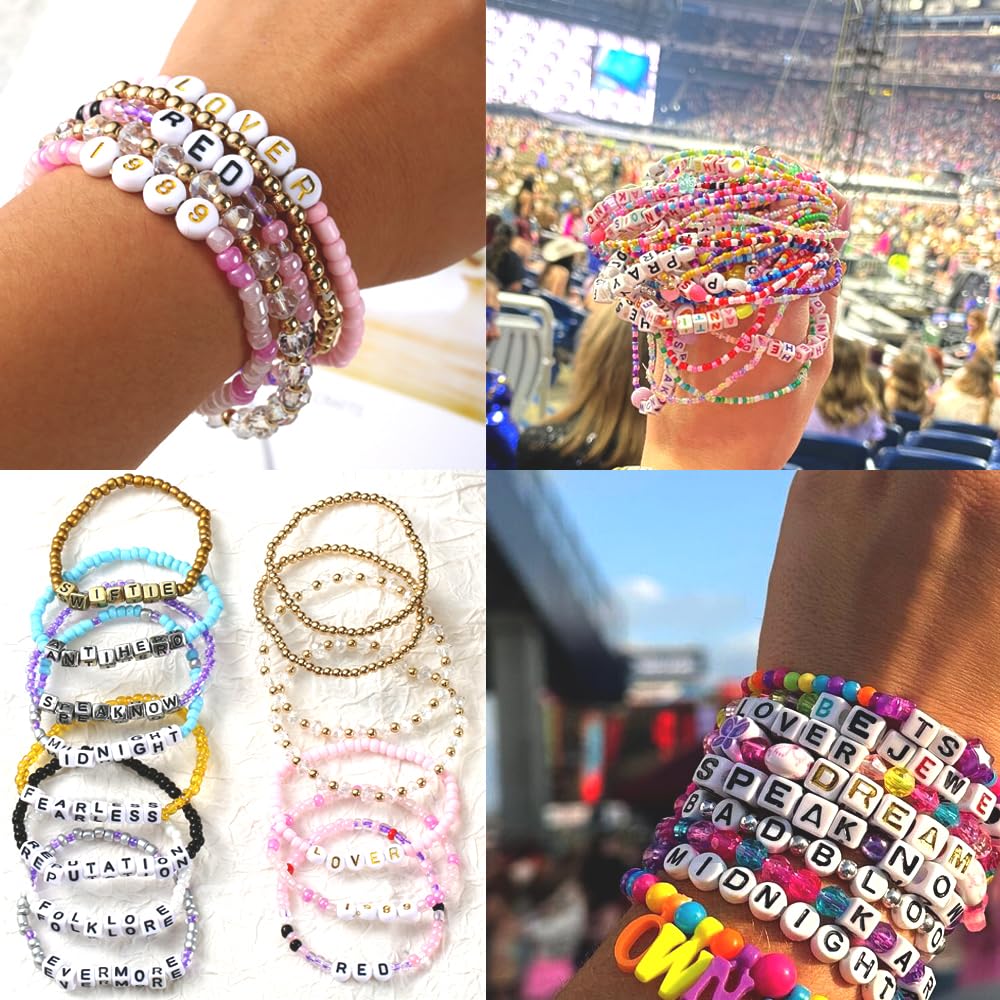 10pcs/set Bracelets TS Friendship Bracelets for Eras Tour