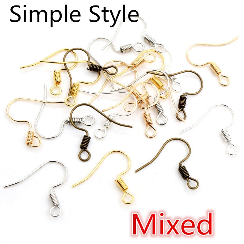 100pcs DIY Earring Clasps Hooks