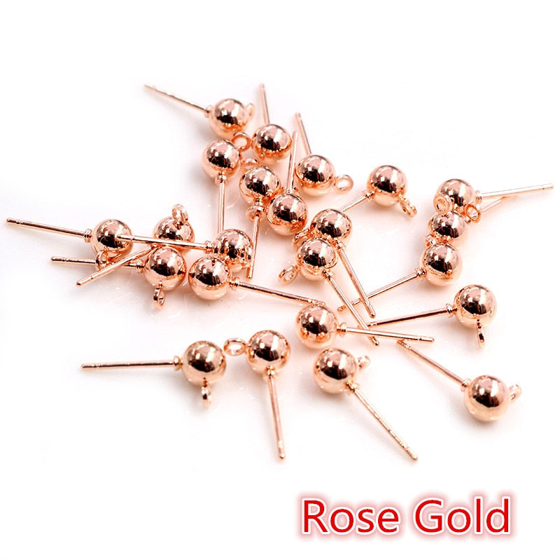 50pcs Pin Findings Stud Earring Basic Pins