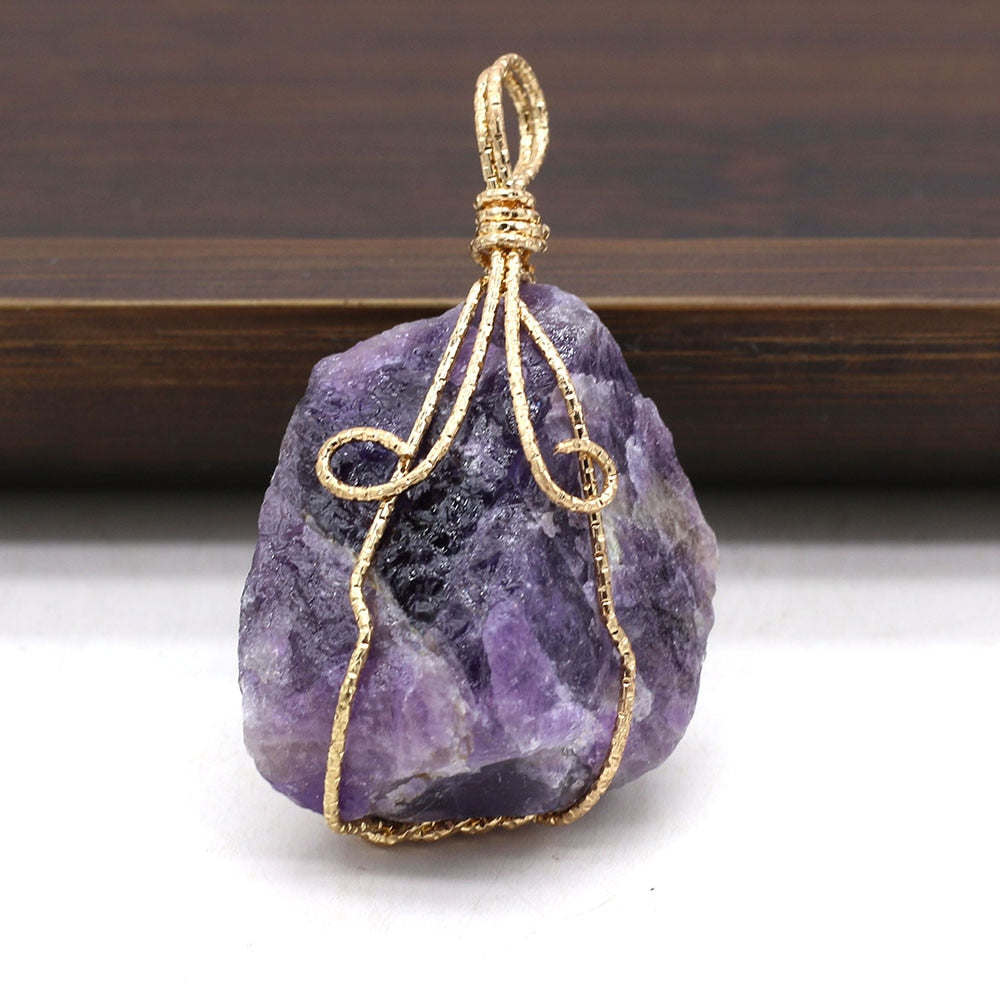 Natural Stone Jewerly DIY Pendant Charms