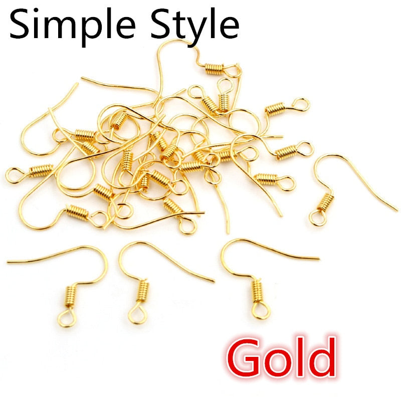 100pcs DIY Earring Clasps Hooks