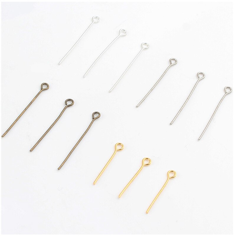 100pcs Mixed Eye Head Pins Jewelry Making