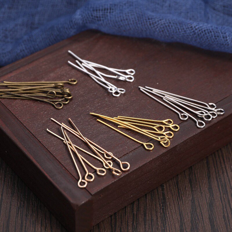100pcs Mixed Eye Head Pins Jewelry Making