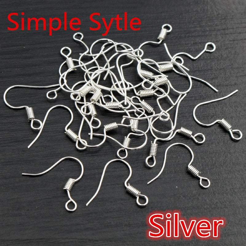 100pcs DIY Earring Clasps Hooks